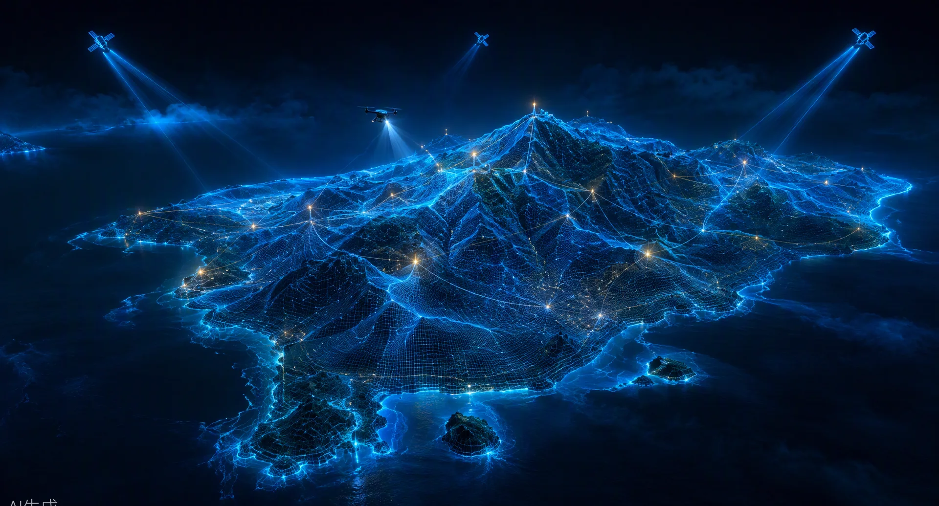 Gêmeo digital holográfico da Ilha de Santa Catarina com malha de dados geoespaciais